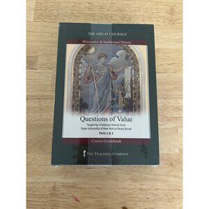 The Great Courses "Questions Of Value" Course Guidebook & CD By Patrick Grim NEW